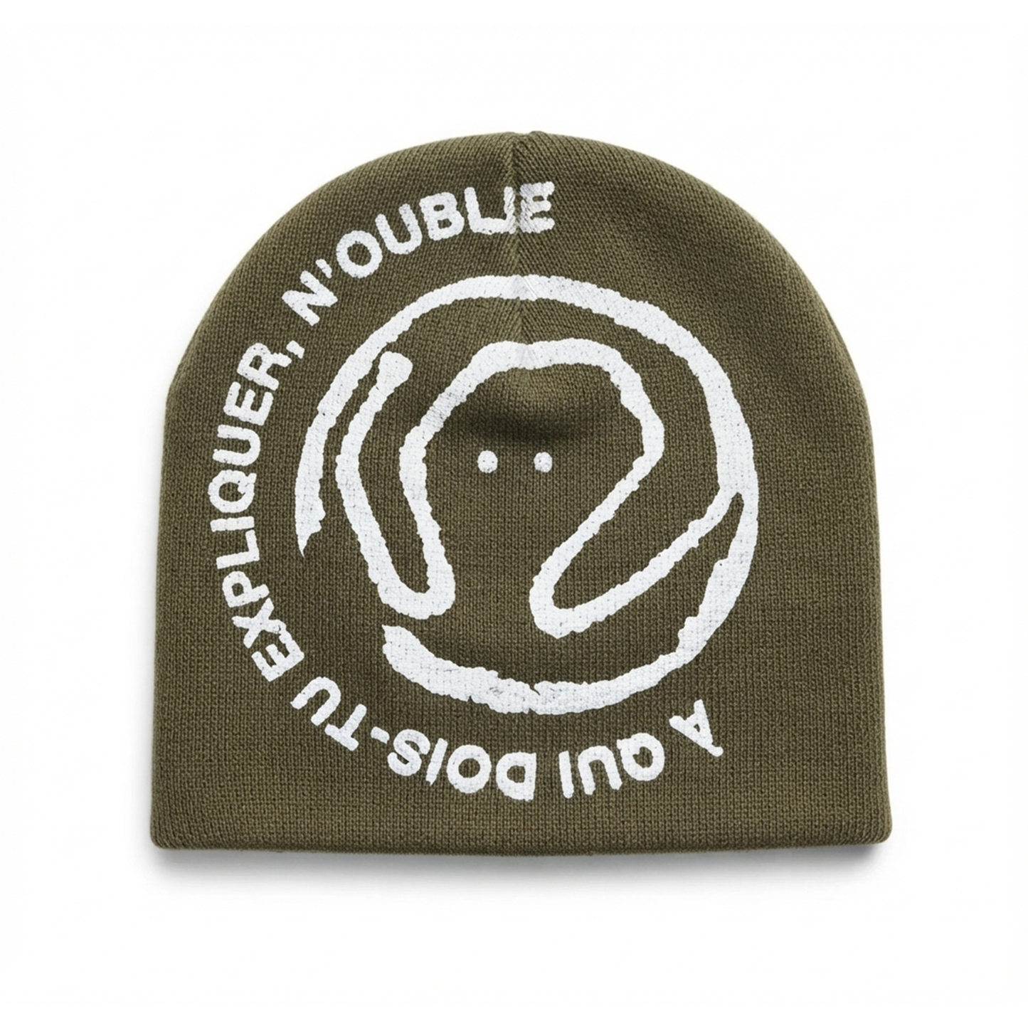 PEACE N POUND BEANIE KHAKI GREEN